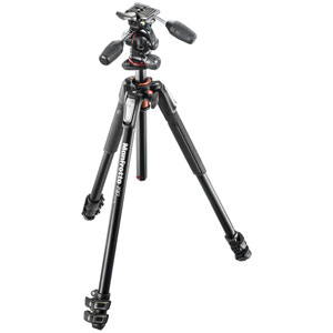 マンフロット 190プロアルミニウム三脚3段 + RC2付3ウェイ雲台キット MK190XPRO3-3W