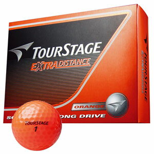 EX DISTANCE OR 12P ブリヂストンゴルフ ゴルフボール TOURSTAGE EXTRA DISTNACE 1ダース 12個入り (オレンジ) BRIDGESTONE TEOX