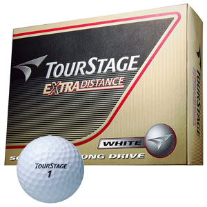 EX DISTANCE WH 12P ブリヂストンゴルフ ゴルフボール TOURSTAGE EXTRA DISTNACE 1ダース 12個入り (ホワイト) BRIDGESTONE TEWX