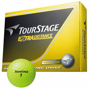 EX DISTANCE YL 12P ブリヂストンゴルフ ゴルフボール TOURSTAGE EXTRA DISTNACE 1ダース 12個入り (イエロー) BRIDGESTONE TEYX