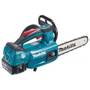 マキタ 充電式チェンソー (18VバッテリーBL1860B×2本 充電器DC18RF付き) 250mm (青) MUC254DRGX makita バッテリBL1860B×2本 充電器DC18RF付