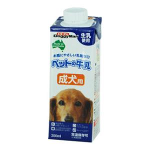 【返品種別B】□「返品種別」について詳しくはこちら□※離乳前の幼犬には与えないでください。※商品画像とデザイン・カラーが異なる場合がございます。予めご了承下さい。生乳使用でお腹にやさしい乳糖ゼロ。人工着色料や香料、防腐剤は不使用。◆新鮮な生乳のおいしさを活かし、乳糖を完全に分解した、わんちゃんのためのオーストラリア産牛乳です。◆人工着色料・香料、防腐剤不使用。◆ビタミン、ミネラル、カルシウムを配合。【原材料】乳類(生乳、乳清たん白)、植物油脂、増粘多糖類、乳糖分解酵素、ミネラル類(カルシウム、カリウム、マグネシウム、リン、鉄)、乳化剤、ビタミン類(A、B1、B2、C、D、E)、タウリン、アミノ酸類(メチオニン)【保証成分】粗たん白質2.4％以上、粗脂肪4.5％以上、粗繊維1.0％以下、粗灰分2.0％以下、水分92.0％以下【エネルギー】70kcal/100gドギーマンハヤシ広告文責：上新電機株式会社(06-6633-1111)日用雑貨＞ペット＞犬＞ドッグフード＞犬年齢＞成犬
