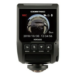 HDR360G コムテック GPS+360°カメラ搭載 高性能 ドライブレコーダー COMTEC