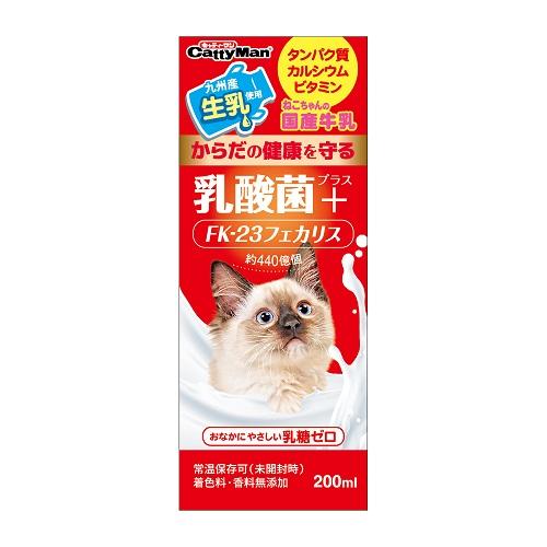 ねこちゃん国産牛乳 乳酸菌プラス 200ml ドギーマンハヤシ ネコJPギユウニユウLB200ML