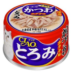 チャオとろみ ささみ・かつおホタテ味 80g CIAO いなばペットフード A-44トロミササミカツオホタテアジ