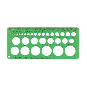 66003 シンワ測定 テンプレート TA-4E 円定規 エッジ付(小) 66003 シンワ測定 テンプレート TA-4E 円定規 エッジ付(小)