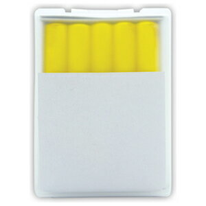 シンワ測定 工事用 チョーク 黄 10本入 プラケース付 74143