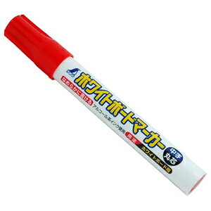 シンワ測定 ホワイトボードマーカー 赤 中字 丸芯 78504