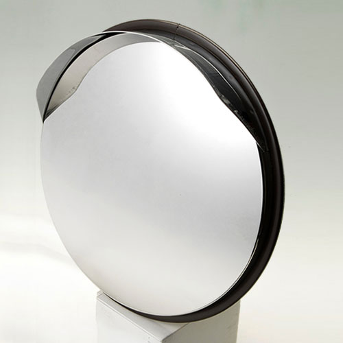 信栄物産 ステンレスミラー 丸型 直径433mm（茶） S-4BR