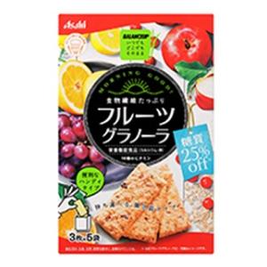 バランスアップ フルーツグラノーラ 糖質25％オフ（3枚×5袋） アサヒグループ食品 BUフル-ツグラノ-ラトウ25％オフ