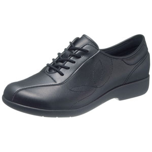 アサヒシューズ 婦人 ウォーキングシューズ（ブラック・22.0cm） L135BK 22.0 快歩主義 KS23514