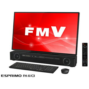 FMVFXC3B 富士通 27型 デスクトップパソコン FMV ESPRIMO FH-X/C3 ブラック （Core i7/メモリ 8GB/HDD 3TB/Office H＆B 2016）