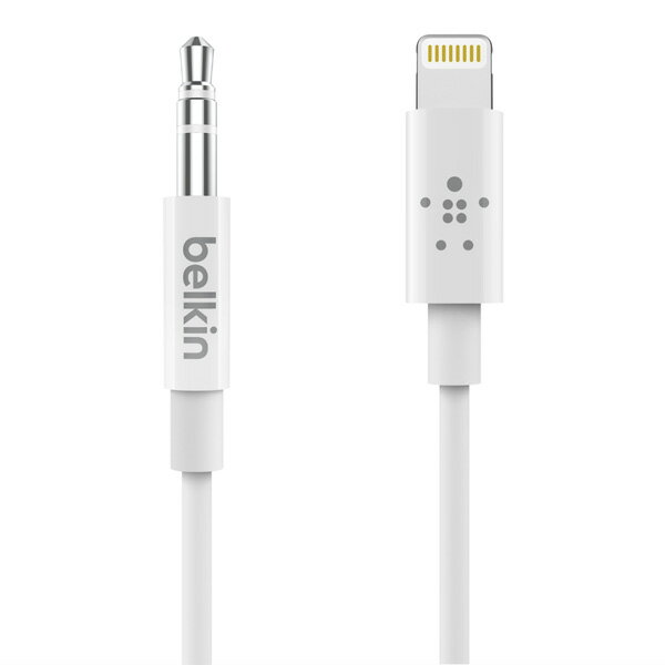 AV10172BT06-WHT BELKIN Lightning to 3.5mm オーディオケーブル 1.8m（ホワイト）