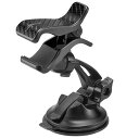 SA8 カーメイト スマホルダー クリップ 吸盤タイプ カーボン調(ブラック) SMART PHONE HOLDER CLIP TYPE
