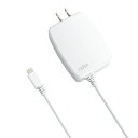 ラディウス Quick Charge 2.0対応 AC充電器 Micro USBケーブル一体型（ホワイト） radius RK-ADA32W