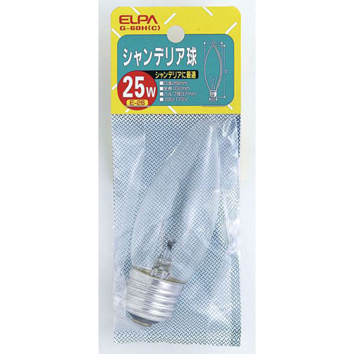 旭光電機　一般球(海外口金) PS60 B22D 110V-60W(C) クリヤー 【品番：034410】