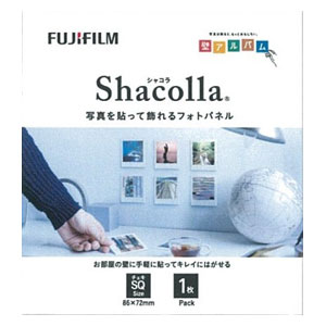 フジWDKABE-ALSQチェキS 富士フイルム フォトパネル チェキSQサイズ 1枚パック Shacolla（シャコラ）