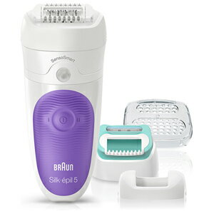 SES5880 ブラウン 脱毛器【充電式】（ホワイト/パープル） BRAUN　Silk・epil 5（シルク・エピル 5） [SES5880]