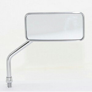TANAX カスタムスクエアミラー（クロームメッキ・右側） TANAX-AC-101-10R 10mm シルバー鏡