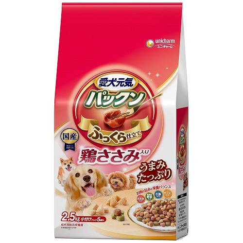 Premium - 愛犬元気 パックン 鶏ささみ2.5kg ユニ・チャーム AGパツクントリササミ2.5KG