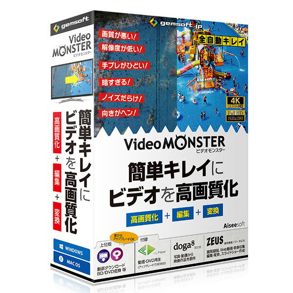 gemsoft Video MONSTER ※パッケージ版 VIDEOMONSTERコウヘンシヘンH