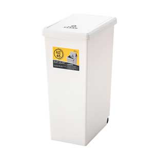 東谷 スライドペール45L（ホワイト） LFS-763WH ダストボックス [LFS763WH]