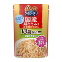 グラン・デリ 鶏ささみ パウチ ほぐし 13歳以上用 緑黄色野菜入り 80g ユニ・チャーム GDGパウチ13サイホグシ80G