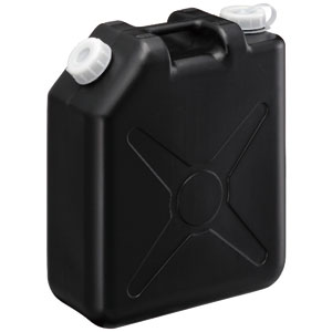 瑞穂化成工業 扁平缶20Lブラック ノズルなし 0207BK