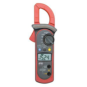 【返品種別B】□「返品種別」について詳しくはこちら□◆回路を切断せずに通電状態のままで電流が測定できるクランプメーターです。◆1999カウント表示。◆ピークホールド機能、データーホールド機能、ダイオードテスト機能、オートレンジ切り替え機能付き。■　仕　様　■クランプ内径：約φ28mm(楕円)交流(クランプ測定)：2/20/200/400A(交流)、精度：±(2.0％rdg+5dgts)(最高確度)直流電圧・・・・レンジ：200m/2/20/200/600V・精度：±(0.8％rdg+1dgts)(最高確度)交流電圧・・・・レンジ：2/20/200/600V・精度：±(1.2％rdg+5dgts)(最高確度)抵抗：200/2k/20k/200k/2M/20MΩ、精度：±(1.0％rdg+2dgts)(最高確度)導通テスト：約50Ω以下でブザー音電源：単4形乾電池×2本電池寿命(約)：150時間(アルカリ電池使用)外形寸法：幅76×高さ208×奥行30mm本体質量(約)：200g(電池除く)付属品：テストリード、ストラップ、モニタ用電池、取扱説明書[AD5585]エー・アンド・デイアウトドア＞DIY・工具＞測定・計測用品＞計測機器