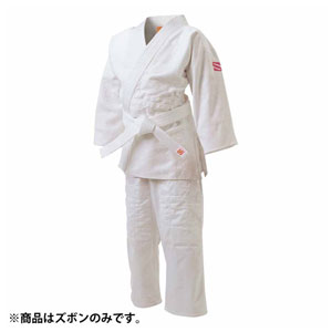 HYK-JSLP15L 九櫻 女子用 一重織柔道衣 ズボンのみ(ホワイト・1.5L) 「さくら」 HYK-JSLP15L 九櫻 女子用 一重織柔道衣 ズボンのみ(ホワイト・1.5L) 「さくら」