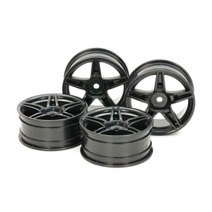 プラスチックワイドリムセット(Offset 0 +1 +2 +3) 蛍光ピンク Mini-Z AWD [WL-0146FPK]](JAN：4894711040266)