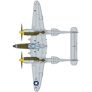 ミリタリー, 戦闘機・戦闘用ヘリコプター 172 P-38J 8AE-12 