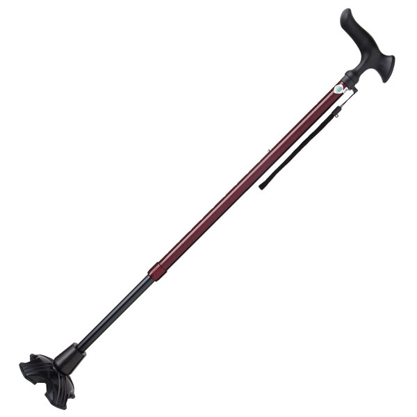 フジホーム 伸縮式ステッキ（レッド) WB3776 かるがも E4点DX [WB3776]