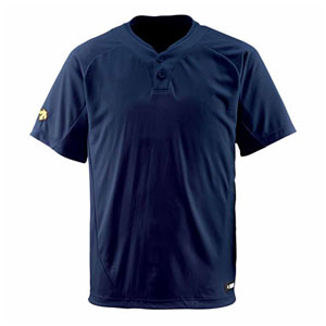 デサント ベースボールシャツ（DNVY・サイズ：S） DS-DB201-DNVY-S DESCENTE　ベースボールシャツ（2ボタン）(4.0)