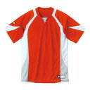 DS-DB113-RDWH-O デサント ベースボールシャツ(RDWH・サイズ:O) DESCENTE BASEBALL SHIRT プロモデル(レギュラーシル...