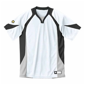 DS-DB113-WBK-M デサント ベースボールシャツ（WBK・サイズ：M） DESCENTE　BASEBALL SHIRT プロモデル（レギュラーシルエット）