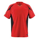 DS-DB116-RED-L デサント ベースボールシャツ(RED・サイズ:L) DESCENTE BASEBALL SHIRT プロモデル(レギュラーシルエット)(4)