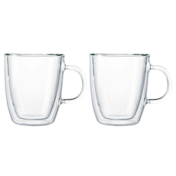 ボダム ビストロ ダブルウォールマグ 0.15L　クリア　2個入り 10602-10 bodum BISTRO [1060210]