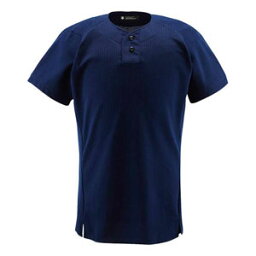 DS-DB1012-NVY-L デサント 野球・ソフトボール用ユニフォームシャツ（NVY・サイズ：L） DESCENTE　ハーフボタンシャツ