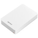 BUFFALO （バッファロー） USB3.1（Gen1）/3.0対応 ポータブルハードディスク 4.0TB（ホワイト） HD-PGFU3シリーズ H…