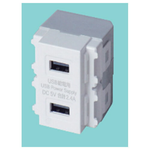 ELPA 埋込USB給電用コンセント ホワイト R3701(E) [R3701E]