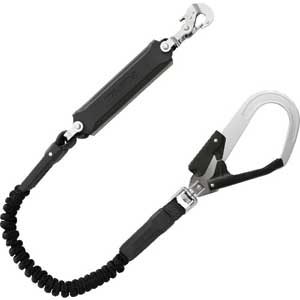 A1JR150-L2BK TJMデザイン ハーネス用ランヤード 蛇腹 シングルL2 Tajima