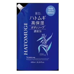 麗白 ハトムギ　高保湿ボディソープ 詰替 600ml 熊野油脂 レイハクハトムギコウホシツBカエ600