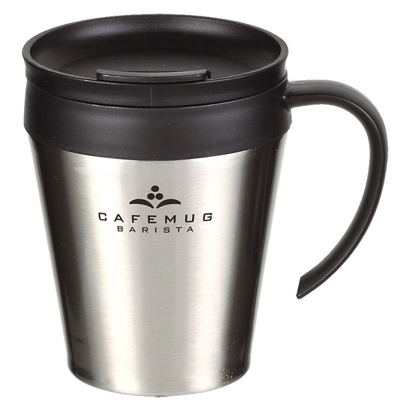 パール金属 カフェマグバリスタ 真空蓋付マグカップ 330ml（ミラー） HB-3984 [HB3984]