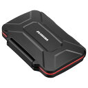ハクバ XQDカード用 ハードメモリーカードケース 6枚収納 (耐衝撃/レッド) DMC-22XQD6RD HAKUBA