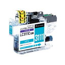 カラークリエーション ブラザー用LC3111C互換インクカートリッジ(シアン) CC-BLC3111NC