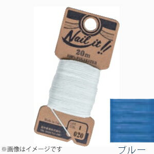 Hand-Sewing Threads - 若井産業 ネイルイット 糸 5番相当 20m巻(ブルー) NL02120 Nail it！！ [NL02120]