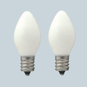 ELPA ローソク球　5W　口金E12　ホワイト【2個入】 G-11HW(ELPA) [G11HWELPA]