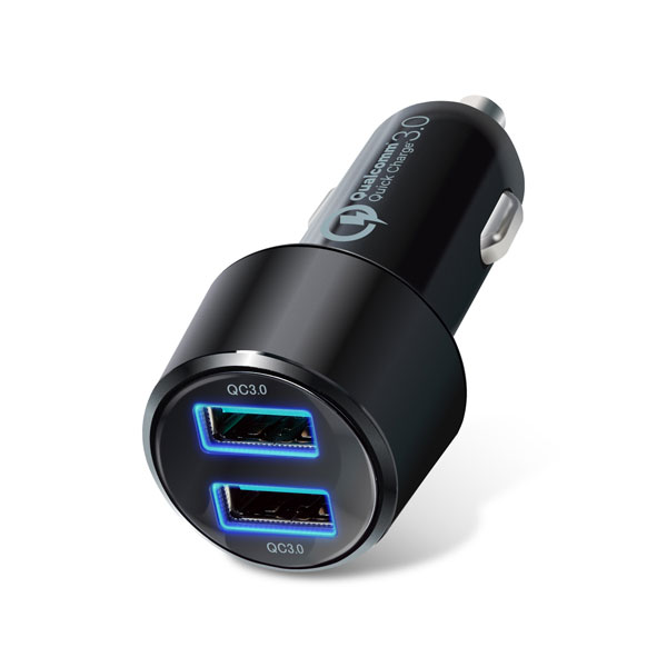 エレコム 車載充電器(Quick Charge3.0・36W・2ポート)（ブラック） MPA-CCUQ05BK