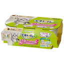 猫用 トイレ デオトイレ 子猫から体重5kgの成猫用 本体セット ナチュラルアイボリー&イエロー ユニ・チャーム デオトイレコネコカラセイネコヨウ